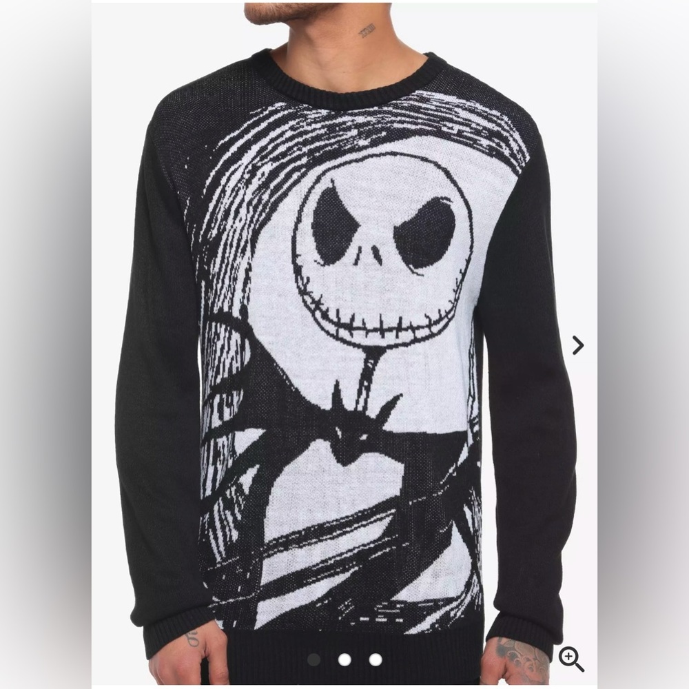 The Nightmare Before Christmas Jack Intarsia Sweater